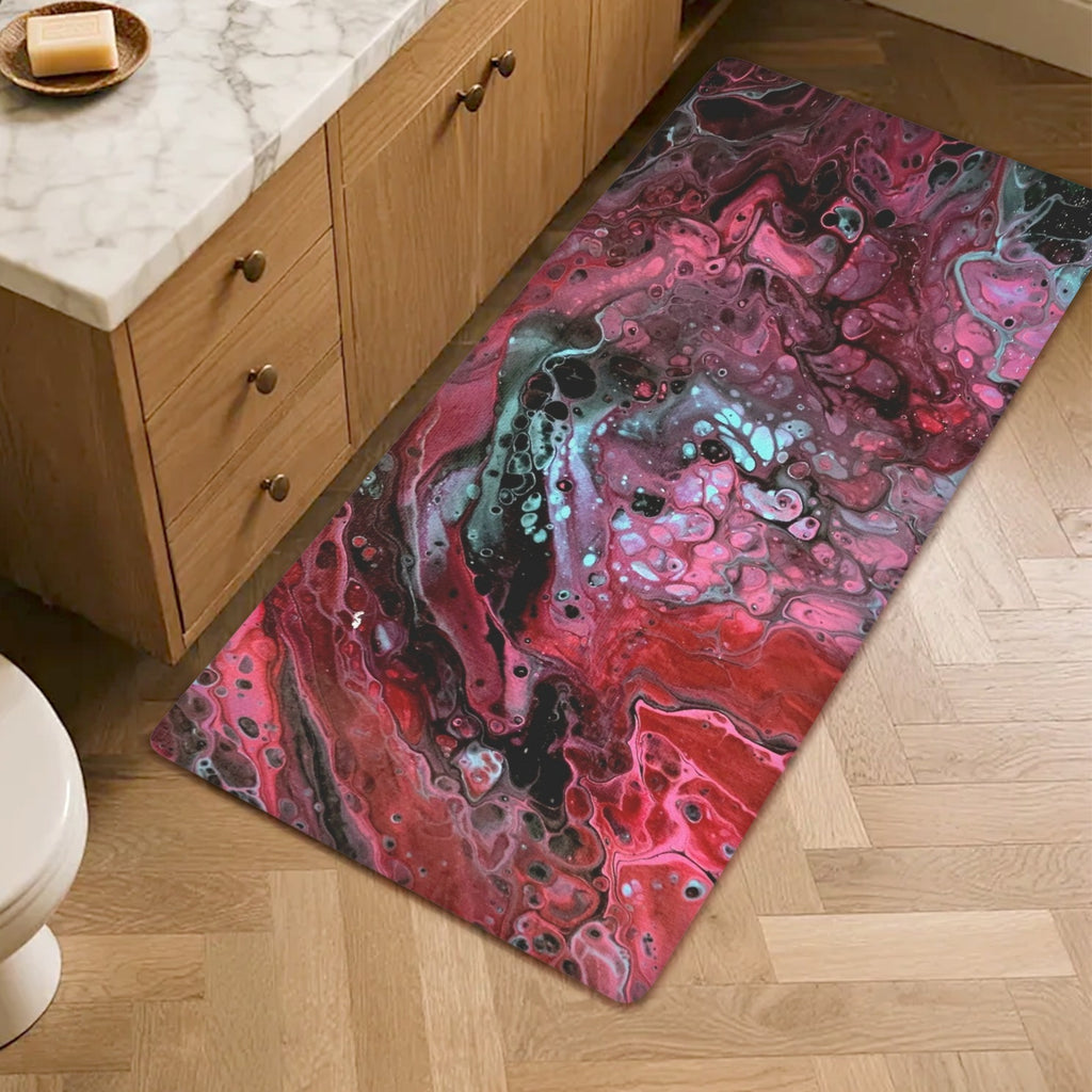 Deep Magenta PVC Anti-Fatigue Kitchen Mat 48x24inch