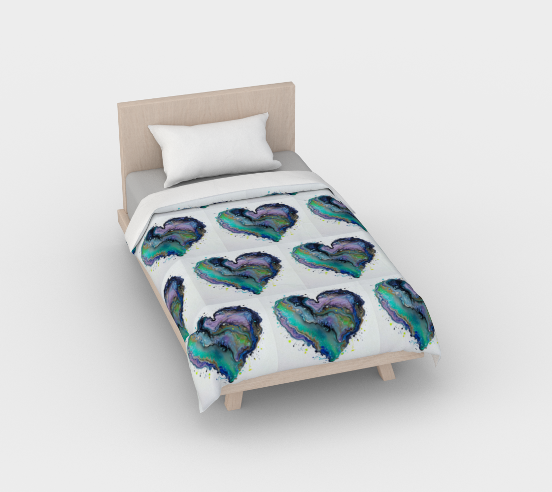 Fluid Art Heart - Duvet Cover