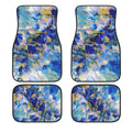 Royal Blue Garden 4-Piece Car Floor Mats
