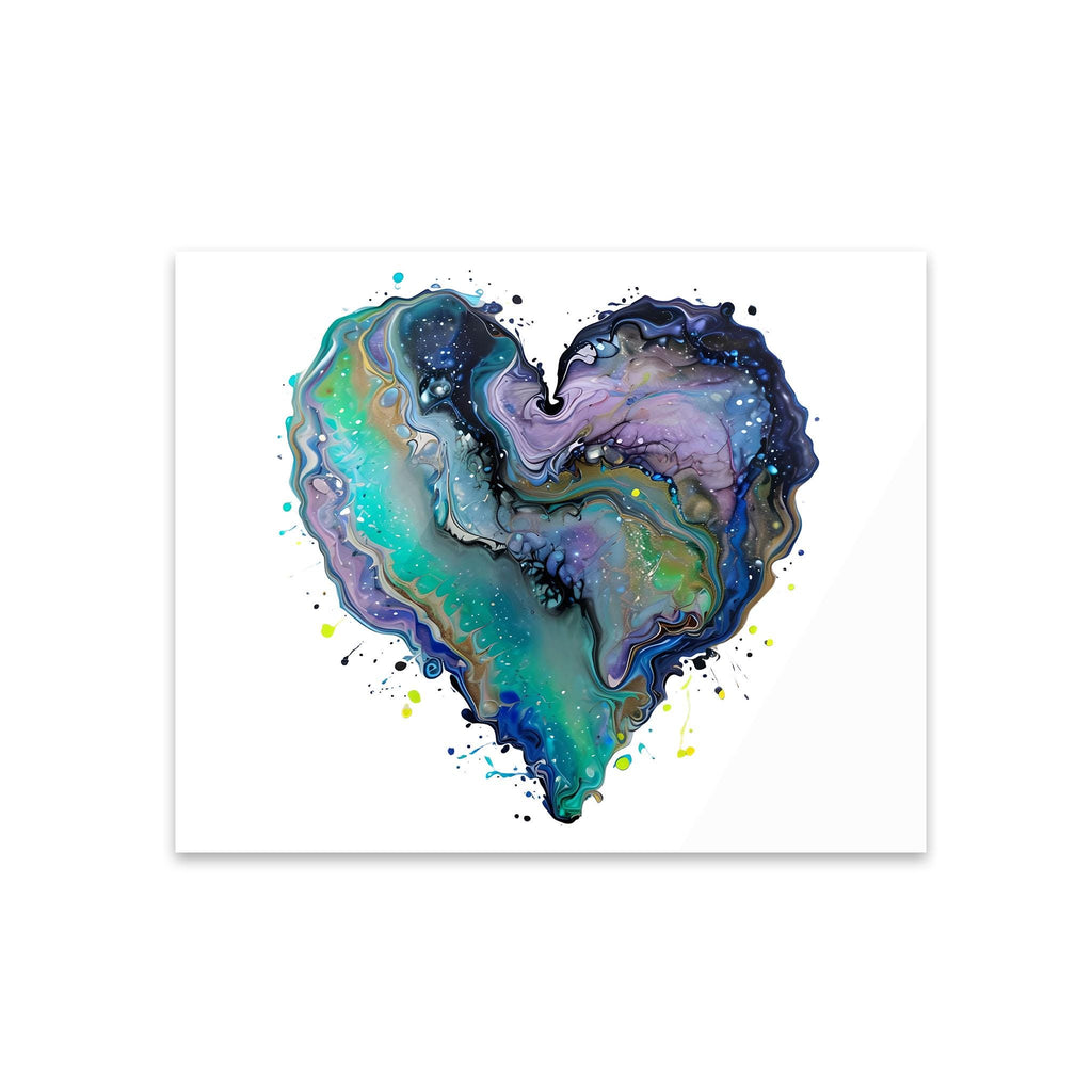 Fluid Art Heart (1) - Acrylic Print