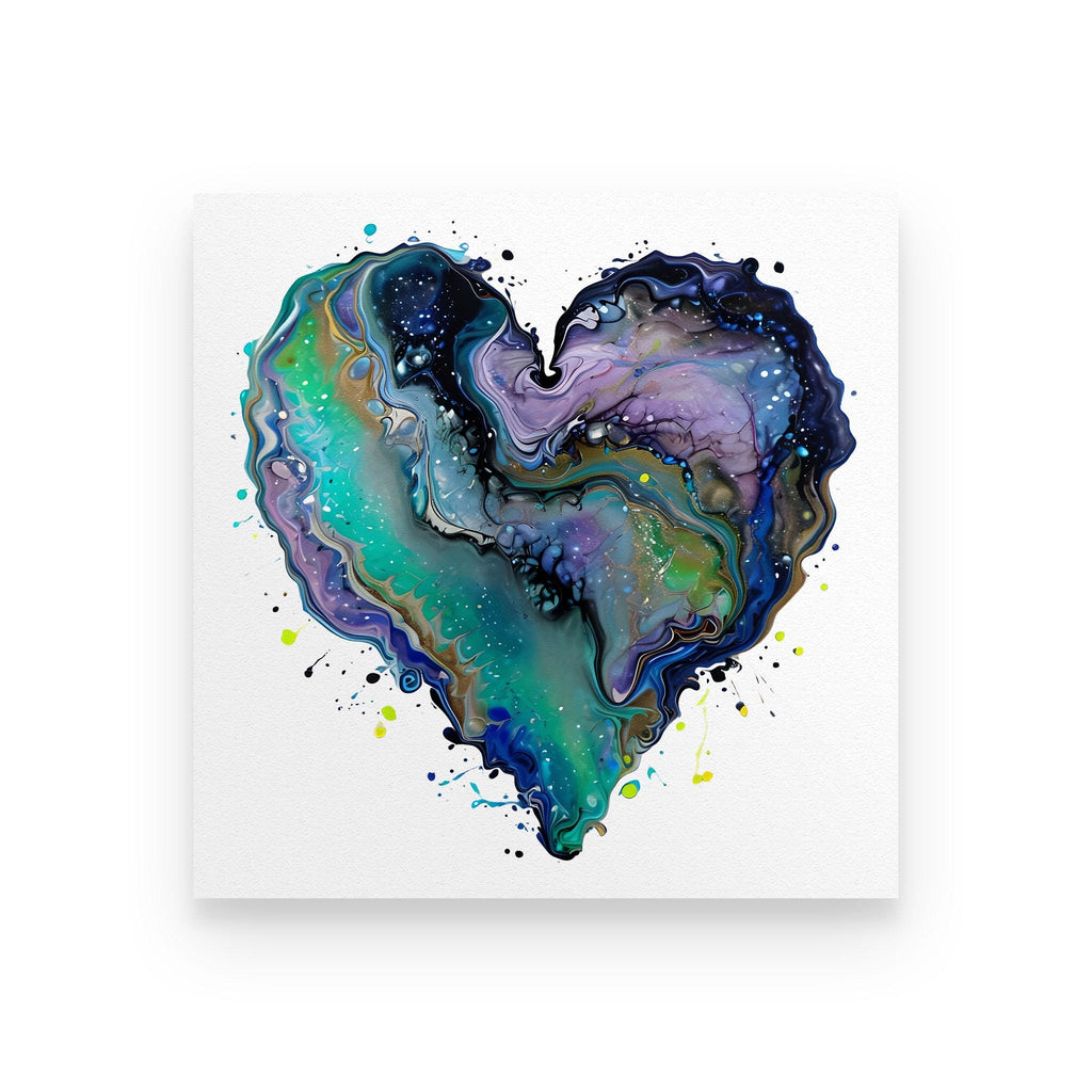 Fluid Art Heart (1) - Rolled Fine Art Print