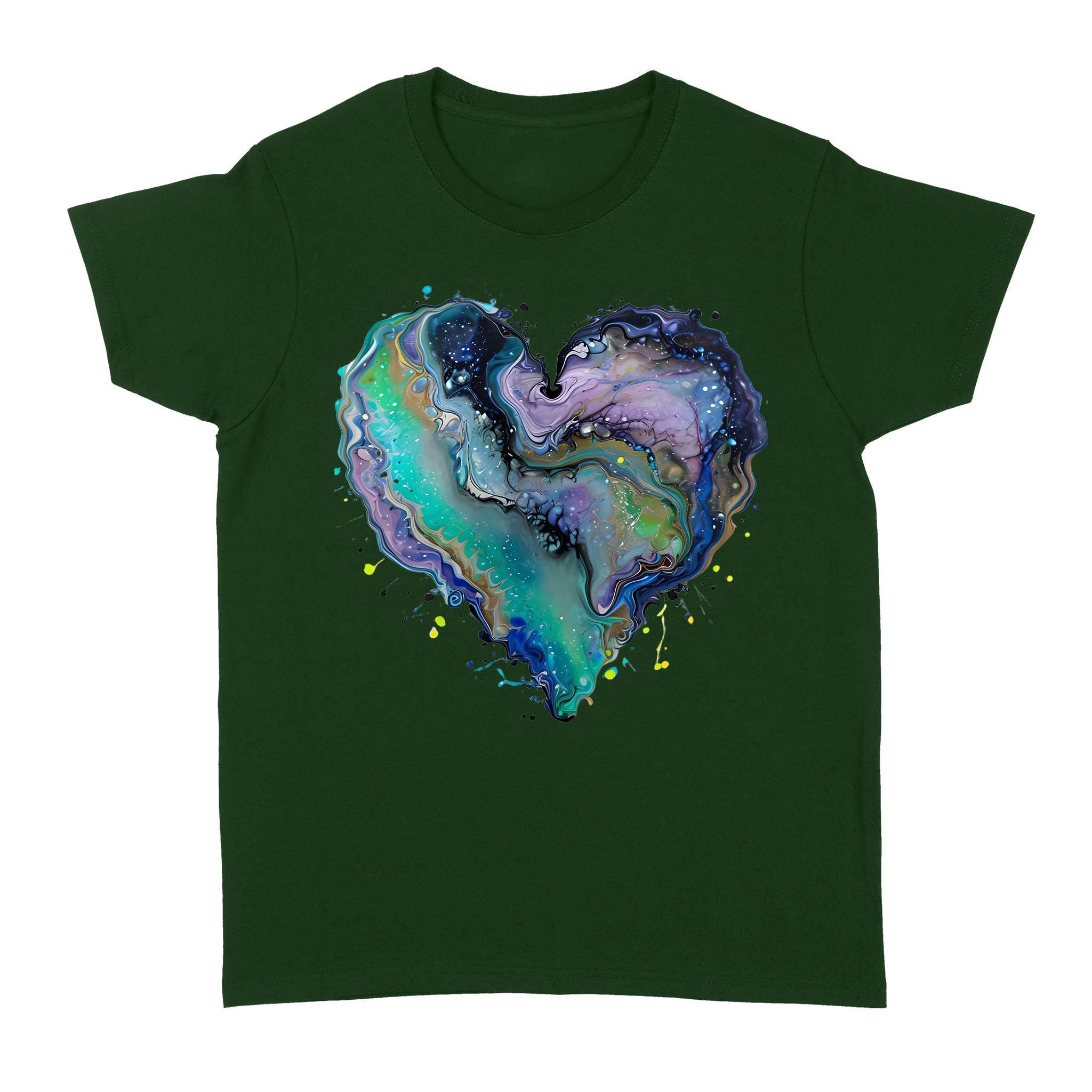 Fluid Art Heart (1) - Standard Women's T-shirt