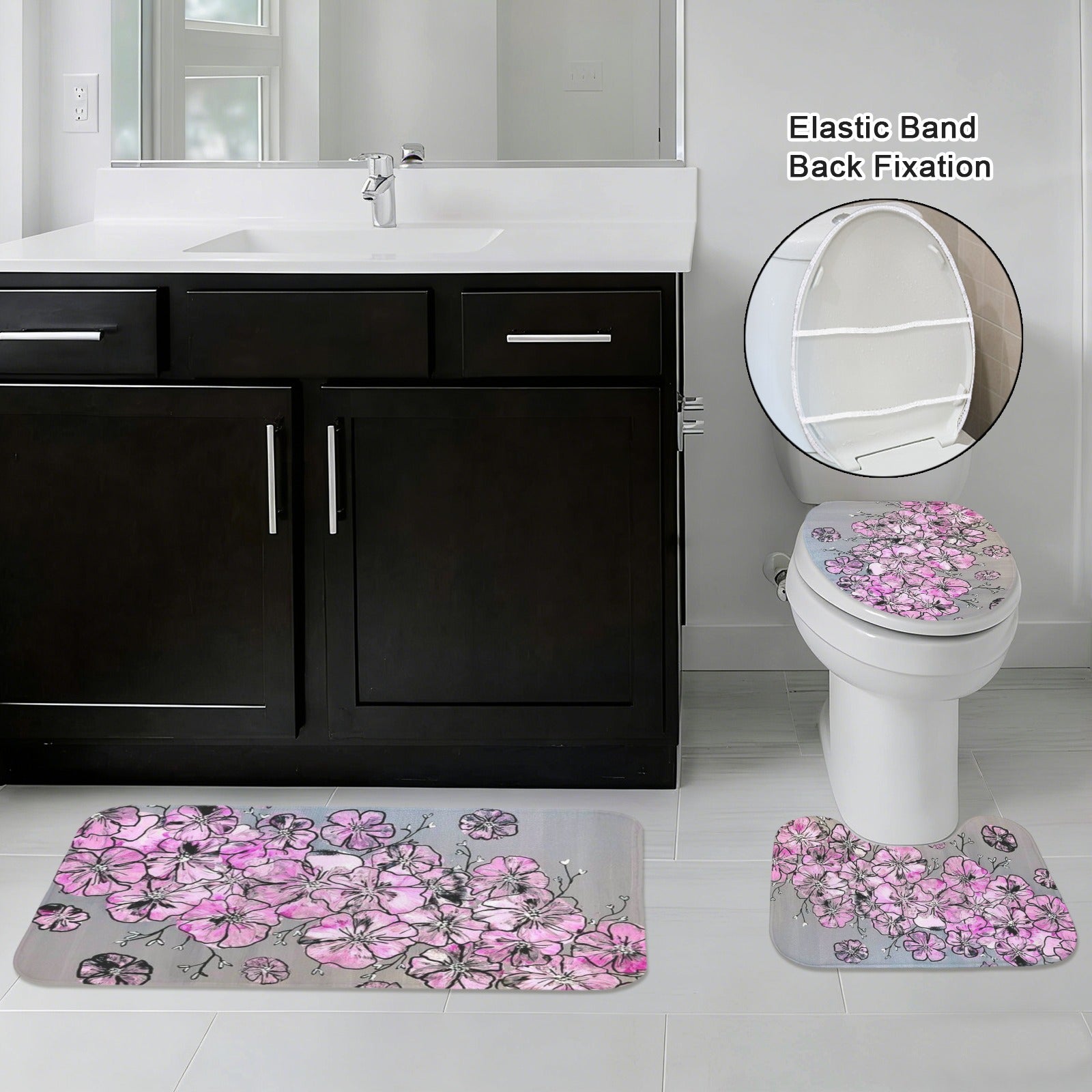 Garden of Hope 3-Piece Bathroom Rug Set