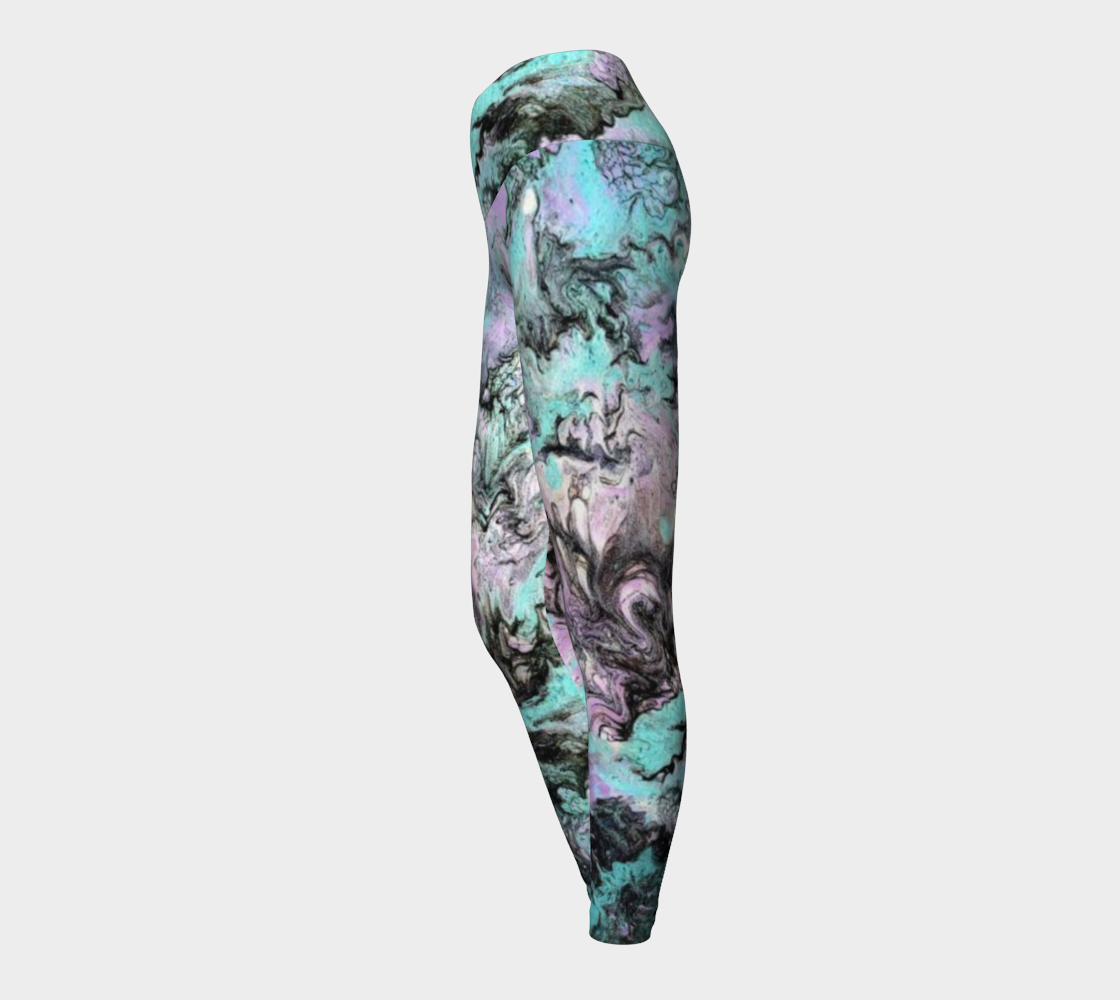 Turquoise Splash - Yoga Leggings