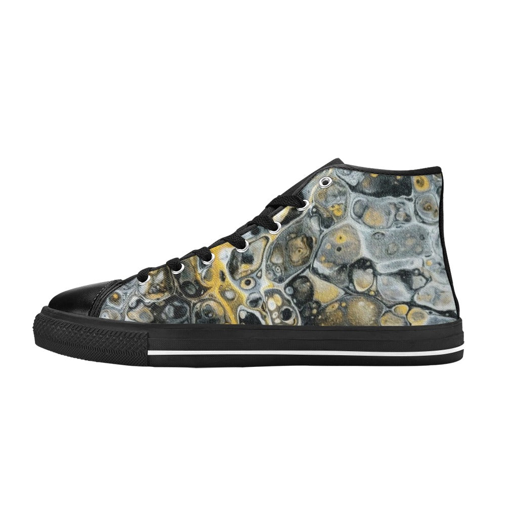 Stone Art - Women's Classic Hig-Top Canvas Shoes