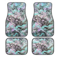 Turquoise Splash 4-Piece Car Floor Mats