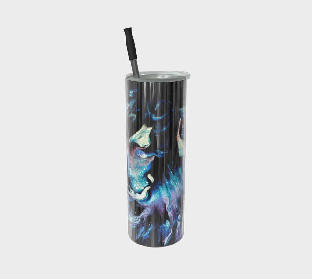 Teal Delight - Stainless Steel Tumbler