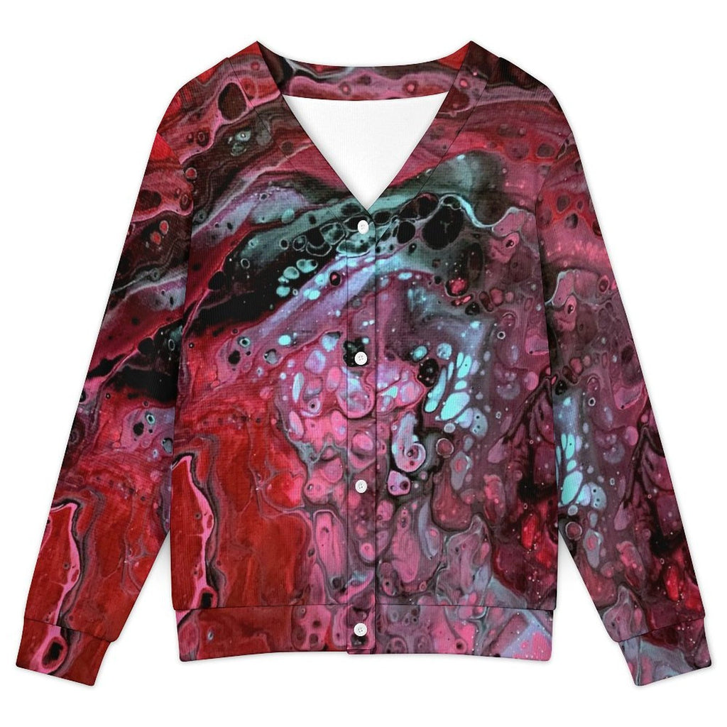 Deep Magenta - Women's Cardigan