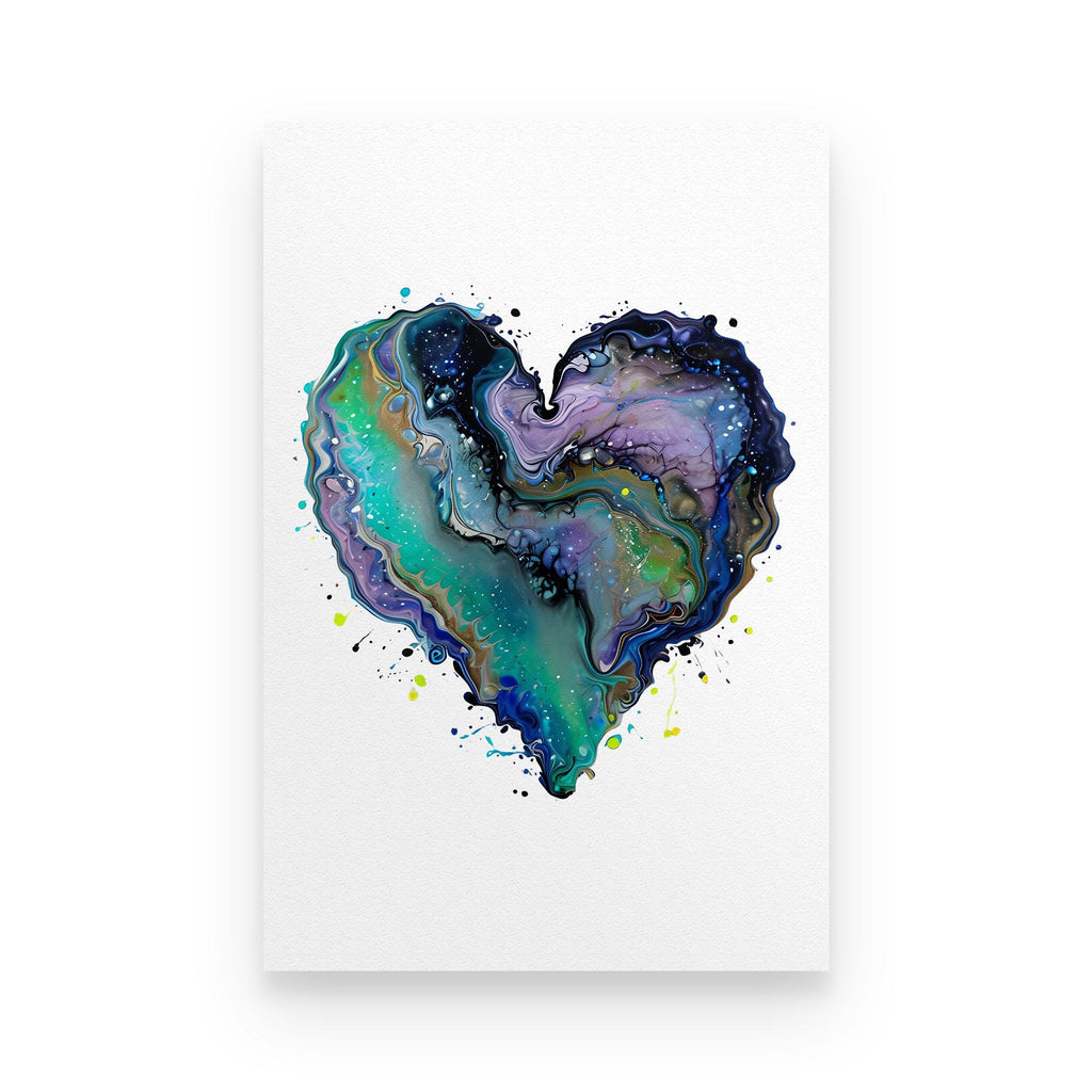 Fluid Art Heart (1) - Rolled Fine Art Print