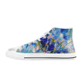 Royal Blue Garden - Women's Classic High-Top Canvas Shoes