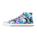 Glow Party - Men's Classic High-Top Canvas Shoes
