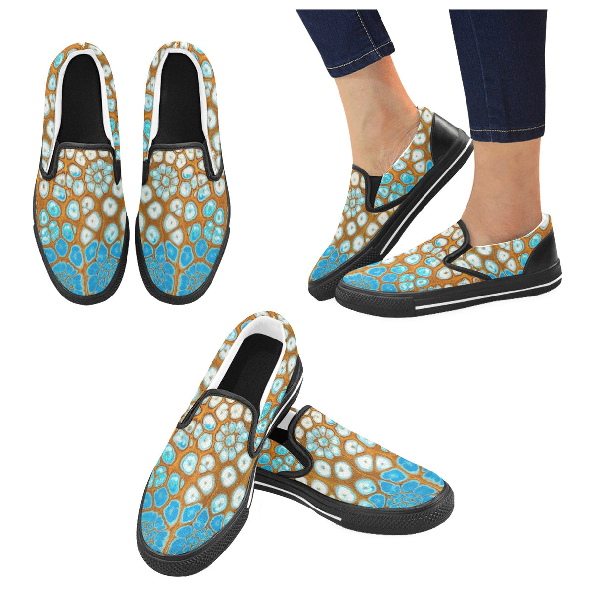 Maui Vibes - Men's Slip-On Canvas Shoes