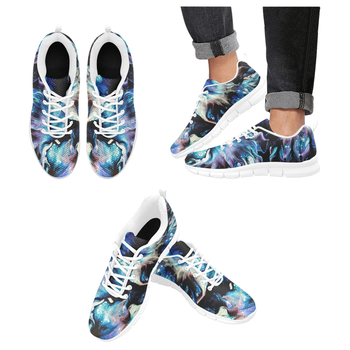 Teal Delight - Men's Breathable Running Shoes