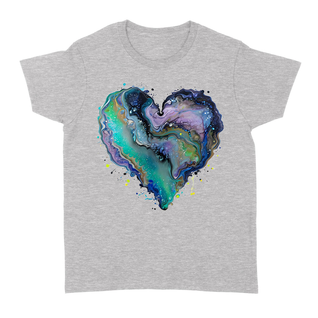 Fluid Art Heart (1) - Standard Women's T-shirt