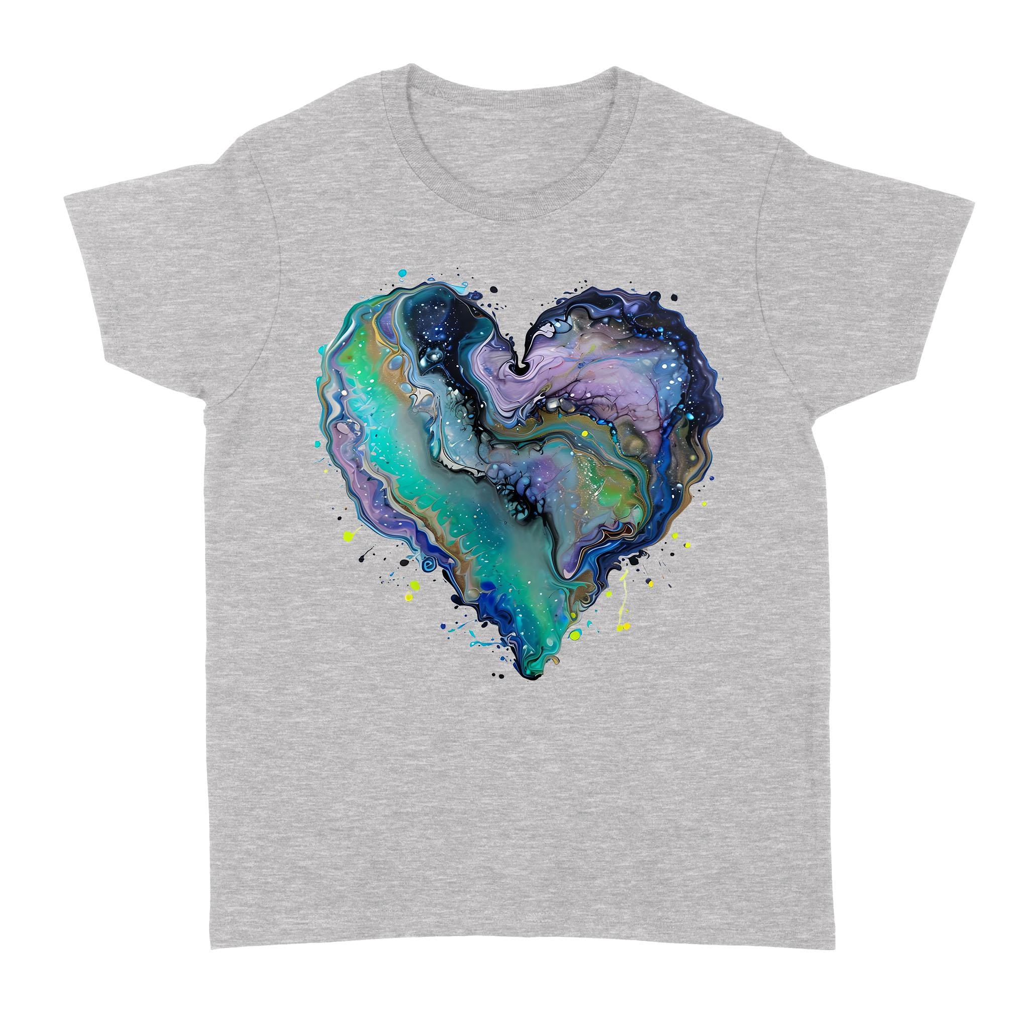 Fluid Art Heart (1) - Standard Women's T-shirt