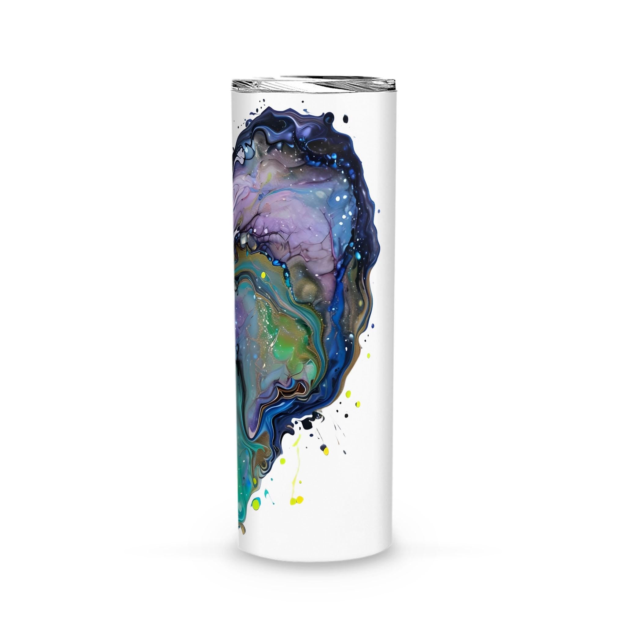 Fluid Art Heart - Skinny Tumbler