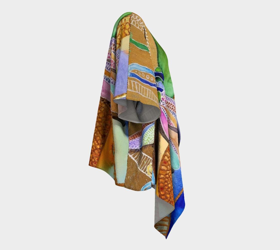 Dragonfly Draped Kimono