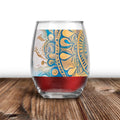 Mandala Sun - Wine Glass