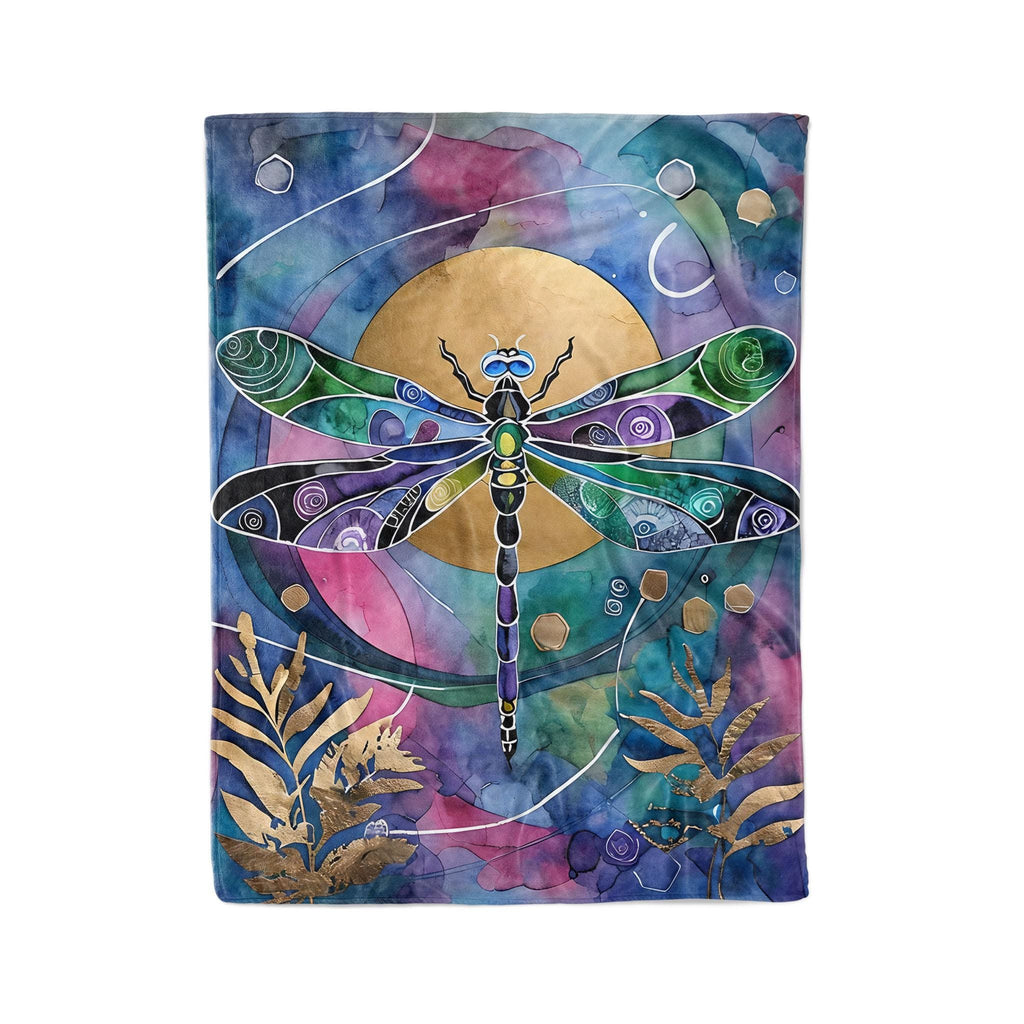 Dragonfly Sun - Fleece Blanket