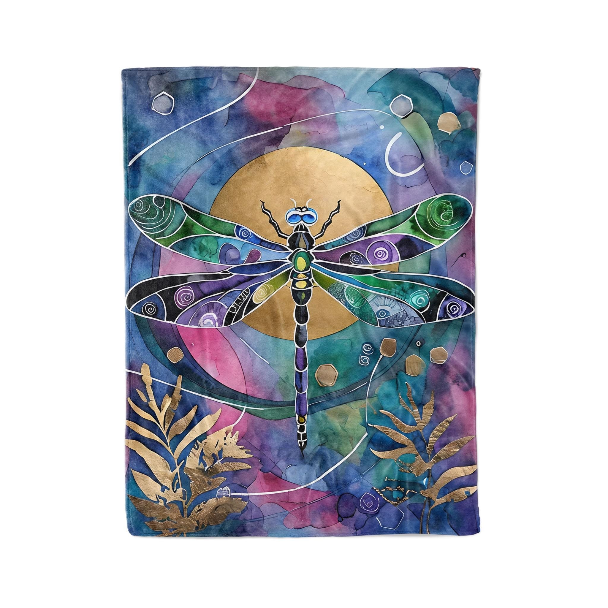 Dragonfly Sun - Fleece Blanket