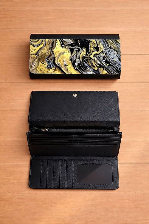Caramel Fudge Delight - Tri-Fold Long Wallet