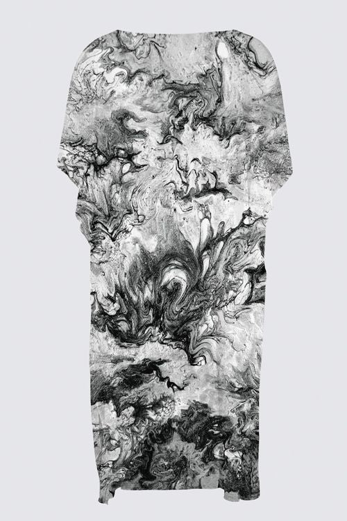Black and White Splash YK Kimono Wrap