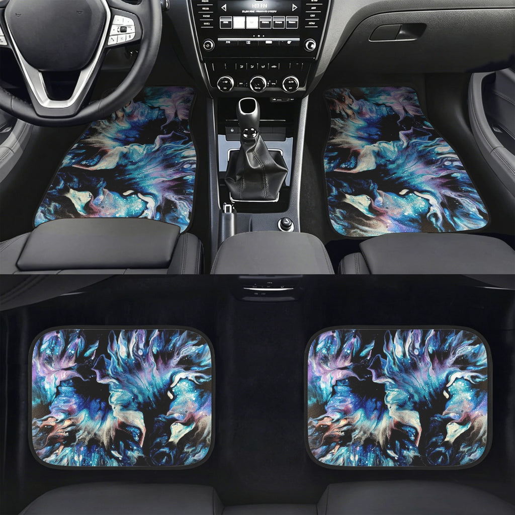 Teal Delight 4-Piece Car Floor Mats