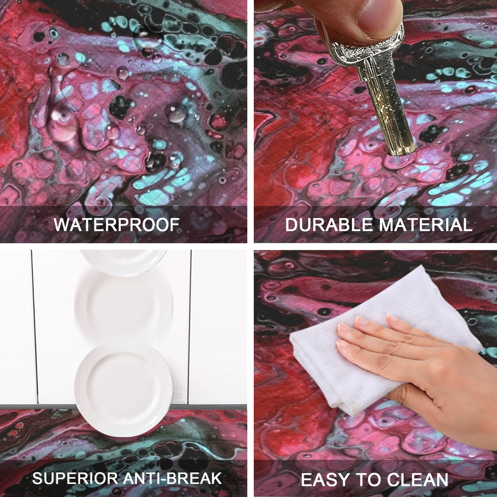 Deep Magenta PVC Anti-Fatigue Kitchen Mat 48x24inch
