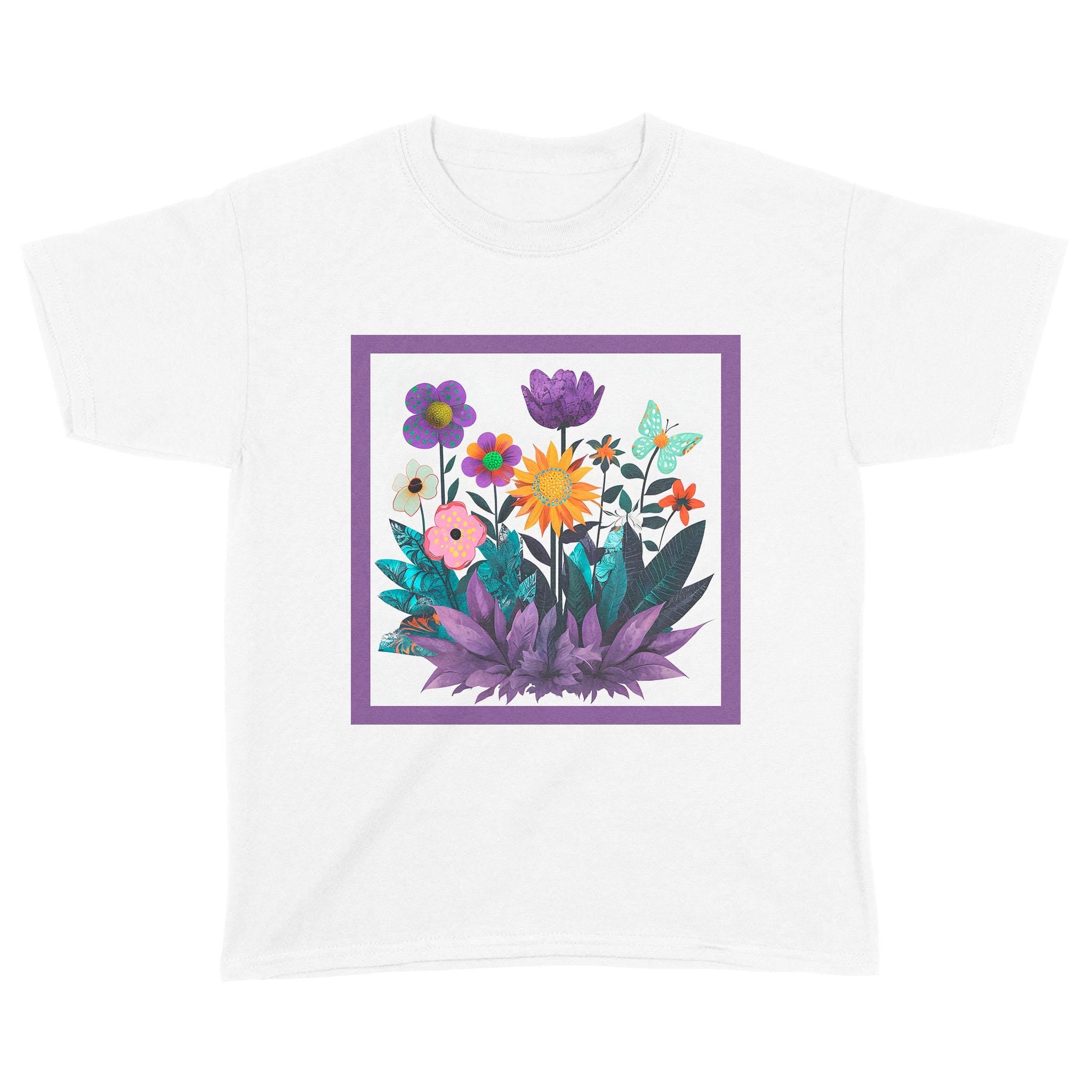 Abstract Purple Garden - Standard Youth T-Shirt