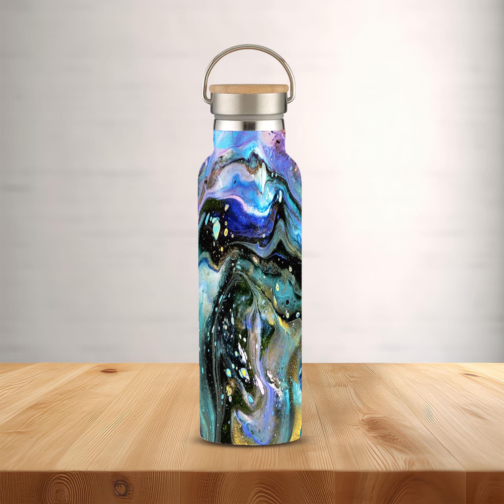 The Face - Stainless Steel Water Bottle with Bamboo Lid