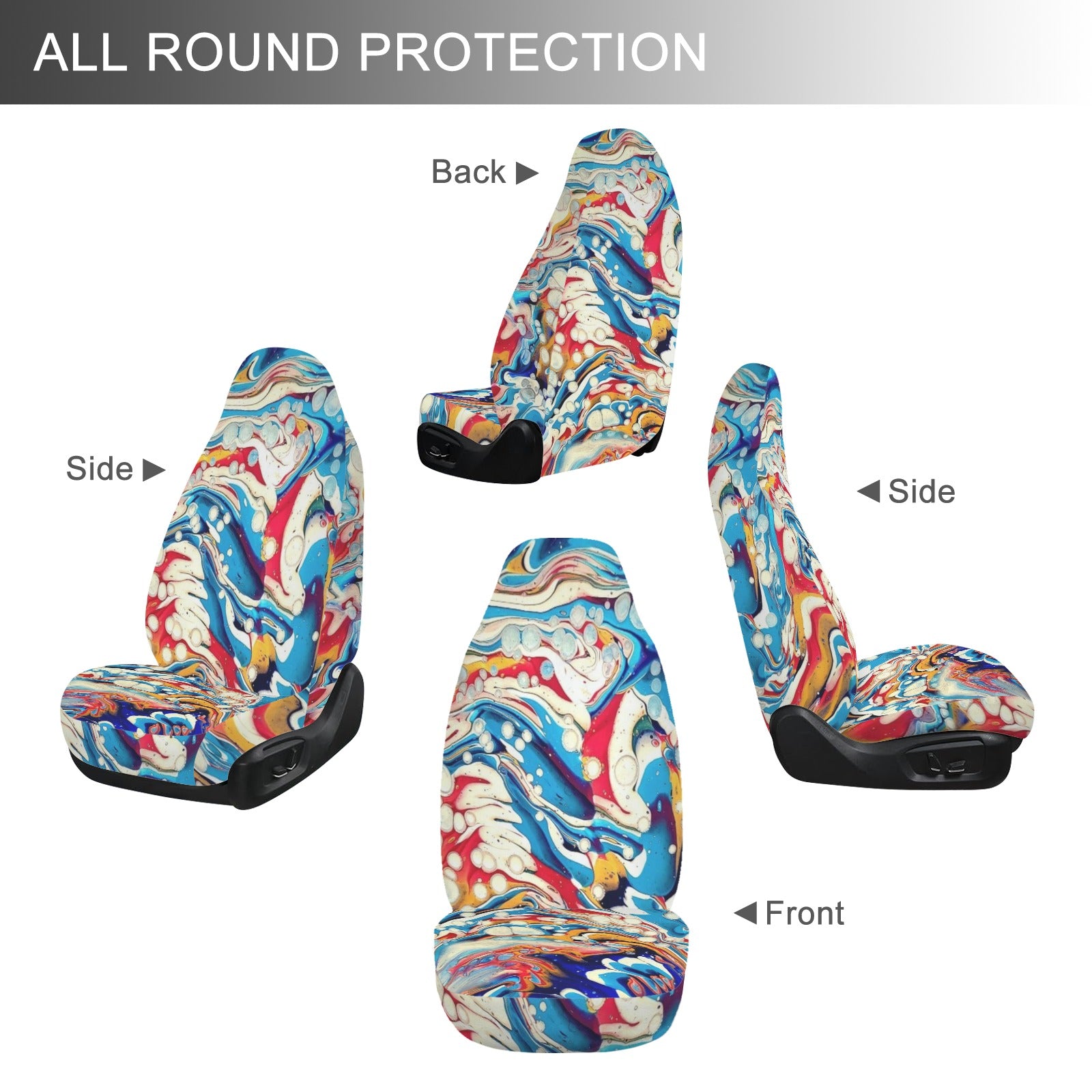 Color Me Happy Car Seat Covers (Set of 2)