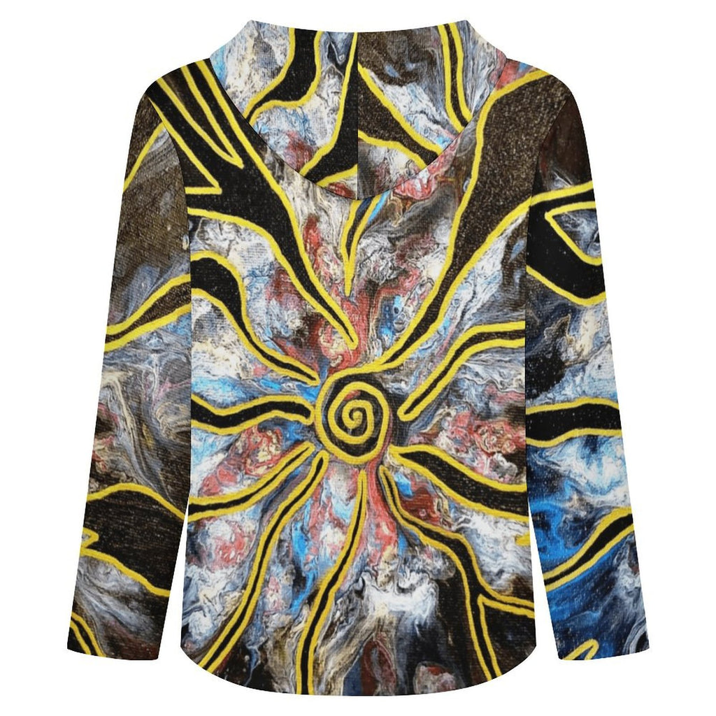 Pieces of Me Men's Casual Button Hoodie