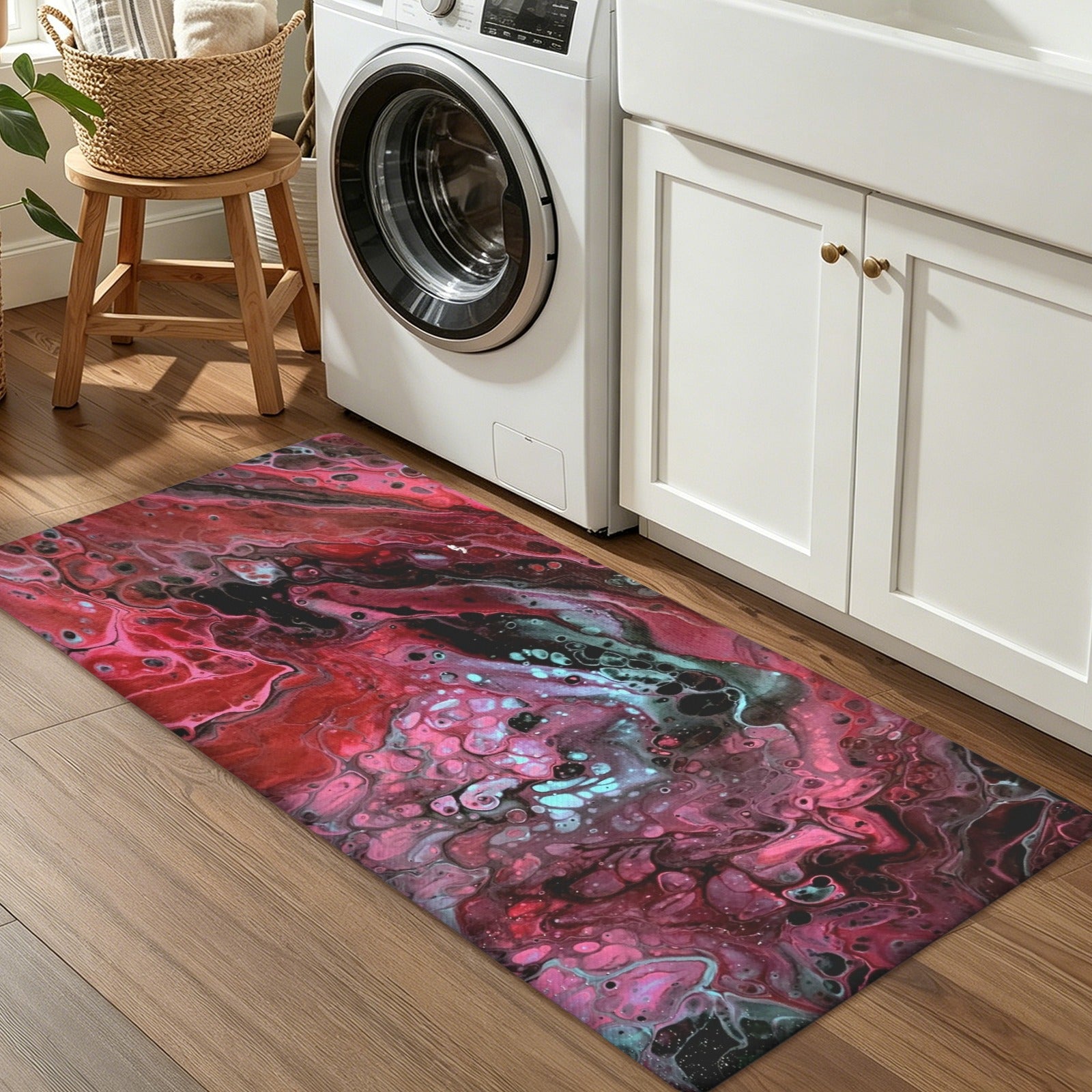 Deep Magenta PVC Anti-Fatigue Kitchen Mat 48x24inch