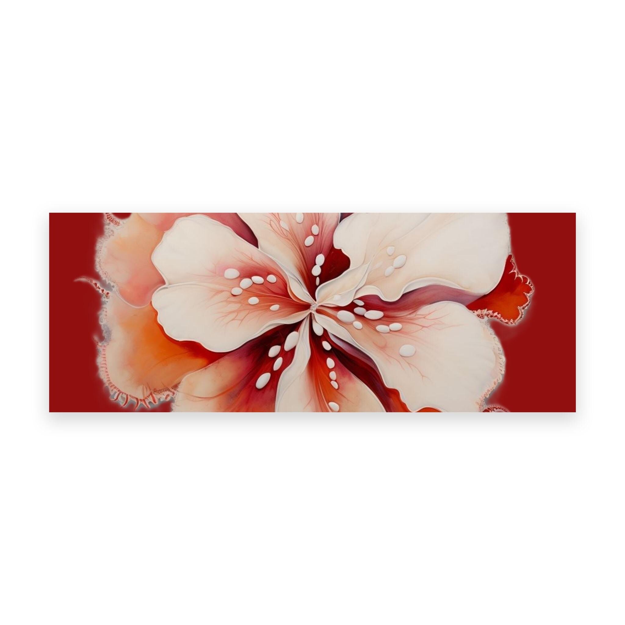 Tropical Red Floral - Uv Dtf Stickers