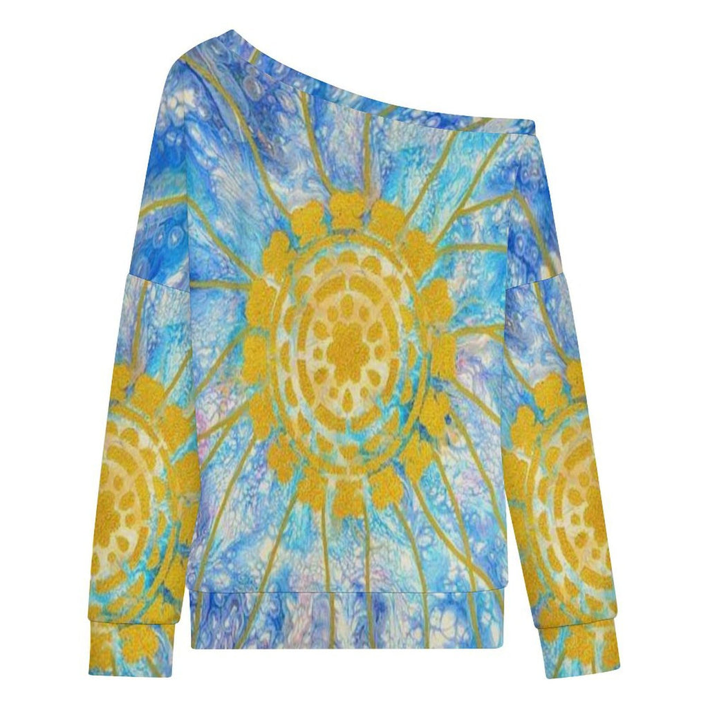 Serenity Women's Off-shoulder Long Sleeve Sweatshirt