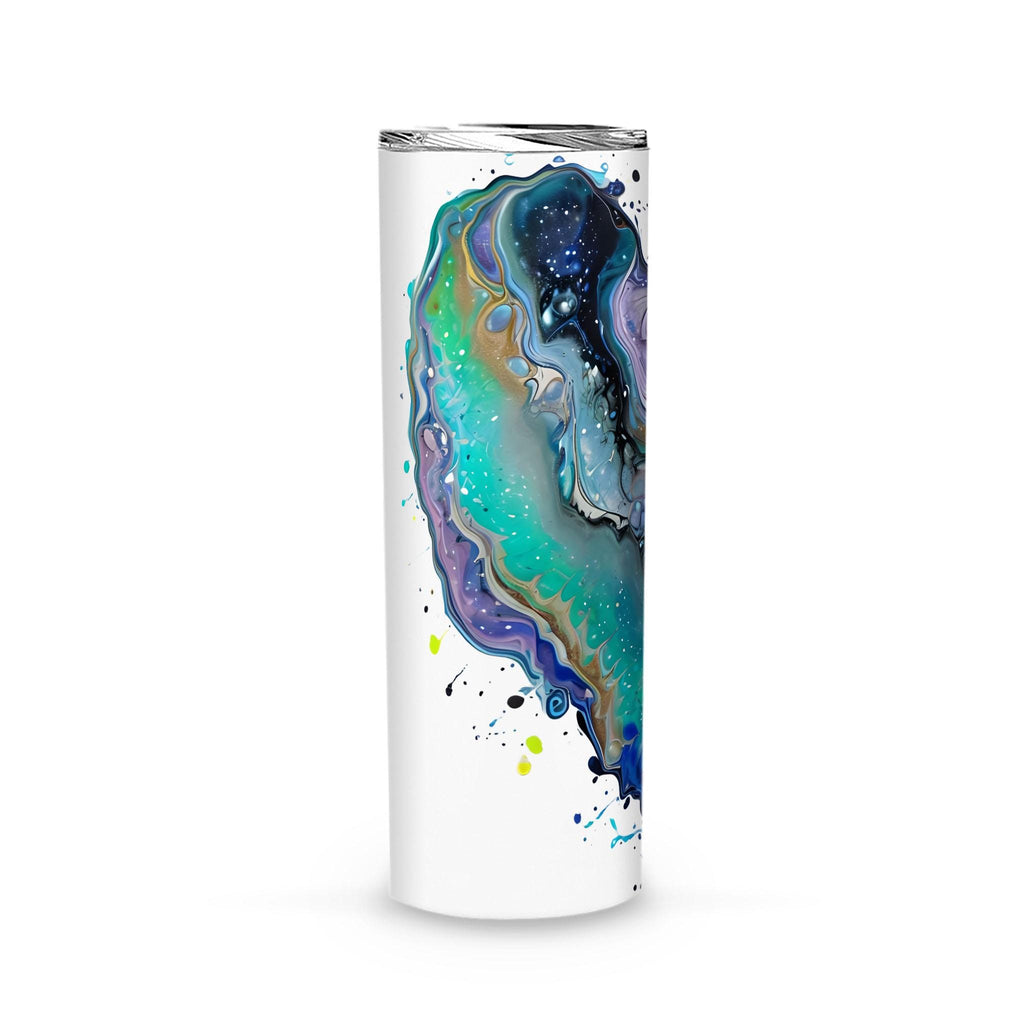 Fluid Art Heart - Skinny Tumbler