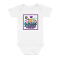 Abstract Purple Garden - Baby Onesie