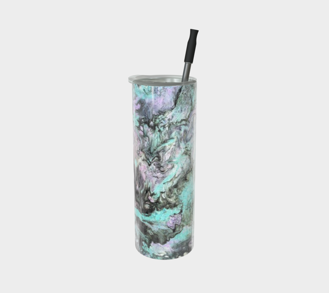 Turquoise Splash - Stainless Steel Tumbler