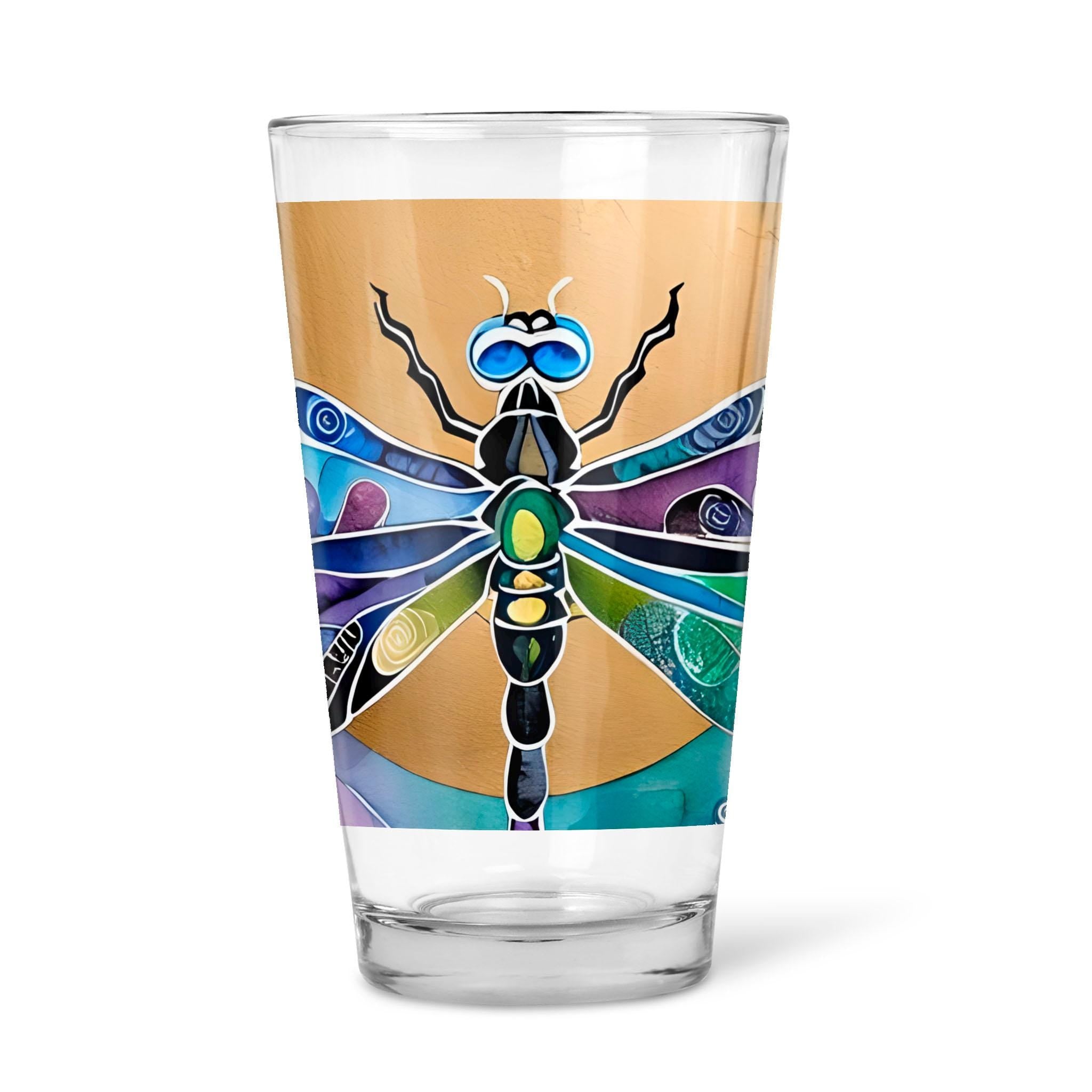 Dragonfly Sun - 16oz Pint Beer Glass
