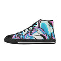 Glow Party - Men's Classic High-Top Canvas Shoes