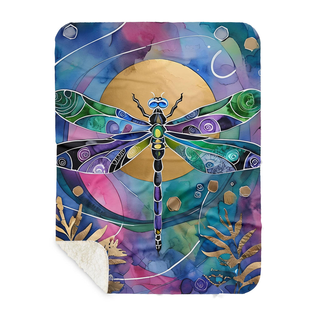Dragonfly Sun - Sherpa Blanket