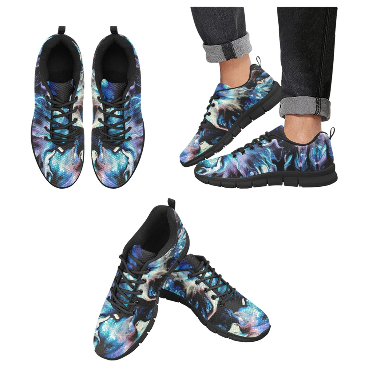 Teal Delight - Men's Breathable Running Shoes
