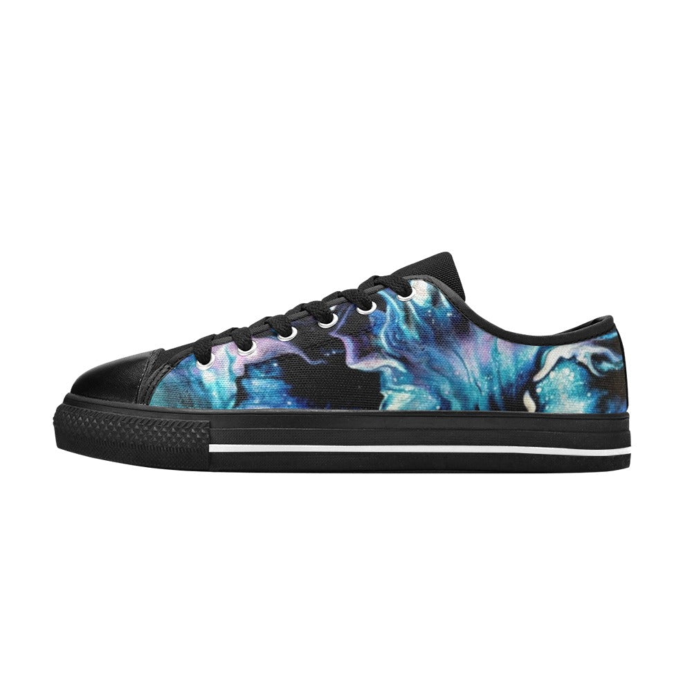 Teal Delight - Women's Classic Canvas Shoes