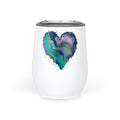 Fluid Art Heart - Wine Tumbler