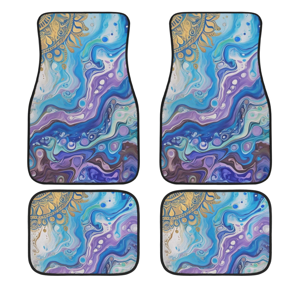 Mandala Sun 4-Piece Car Floor Mats