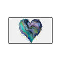 Fluid Art Heart (1) - Desk Mat
