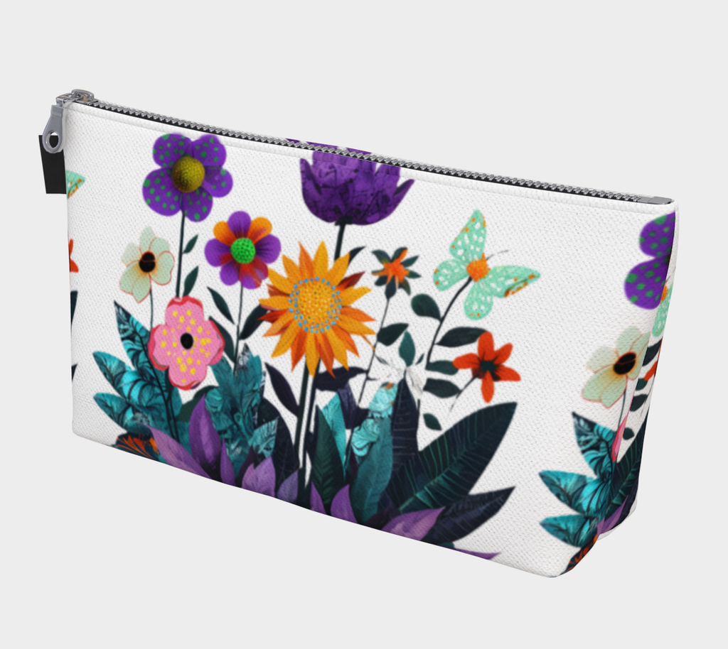 Abstract Purple Garden - Makeup Bag