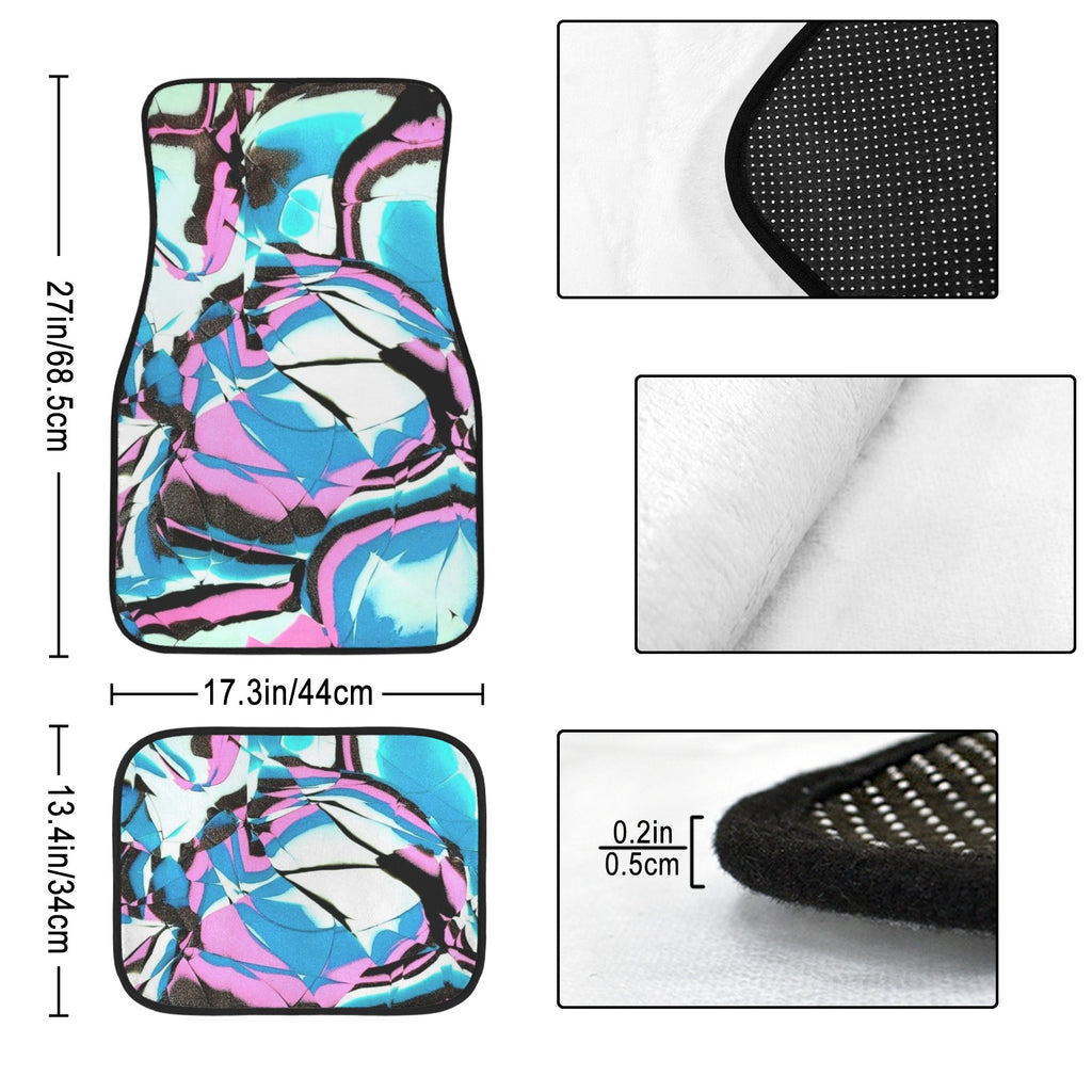 Glow Party 4-Piece Car Floor Mats