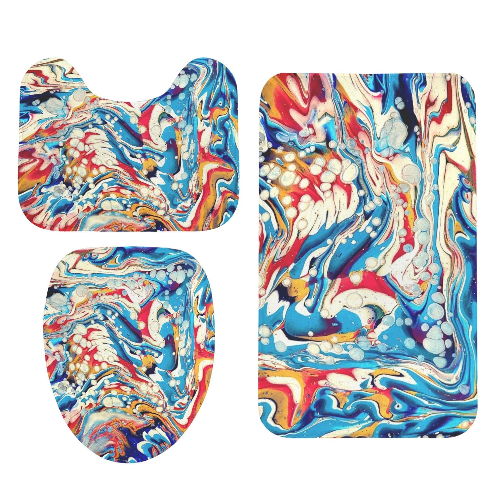Color Me Happy 3-Piece Bathroom Rug Set