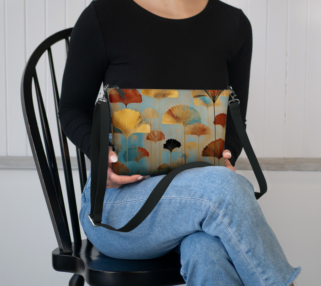 Fan  Tasy - Vegan Leather Crossbody Purse